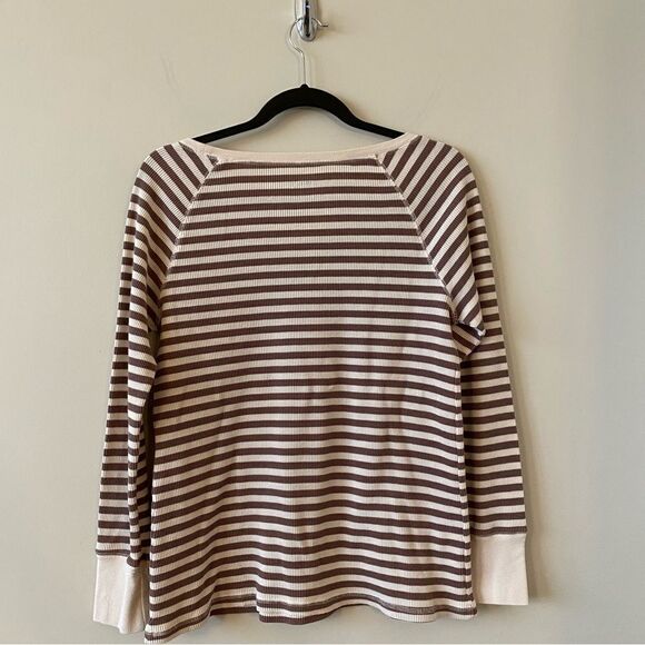 Hue-Stripe Cream & Brown Thermal - Picture 3 of 8